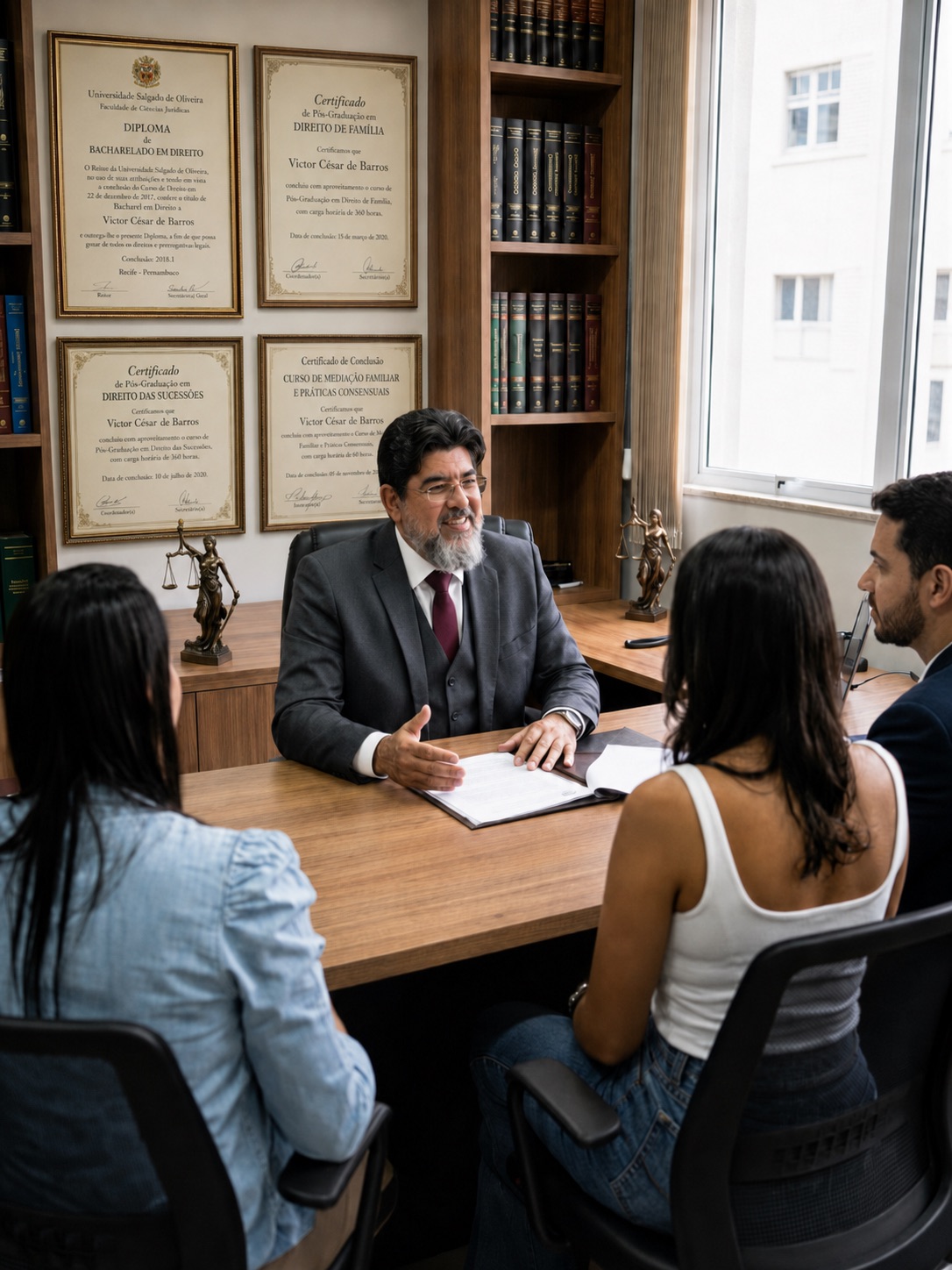 Victor Cesar de Barros em atendimento profissional